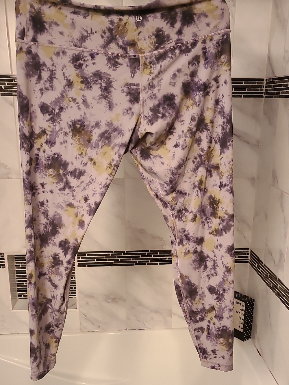 lululemon athletica Lavender Gray Leggings Size 16. Like New